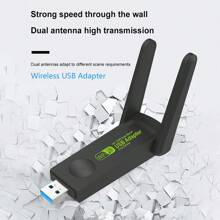 KZ VAORLO 1300Mbps USB3.0 WiFi Adapter Dual Band 2.4G 5Ghz Free Driver Wireless WiFi Dongle Antenna USB Ethernet Network Card Receiver High-Speed Strong Signal Plug And Play For PC Win 10/11