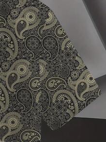 Summer Men's Short Sleeved Hawaiian Beach Shirt Men's Loose And Comfortable Collared Shirt Top