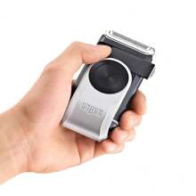 Braun M90 德国制造/箔式剃须刀，箔式剃须刀，适合旅行/旅行准备，小巧、便携且多功能，适合送给丈夫、男朋友、爸爸或任何男士的礼物 - 銀色 - 查看 3