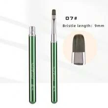 Hot 6pcs Metal Gel Brush Detachable Body Design Nylon Hair Nail Art Brushes Set