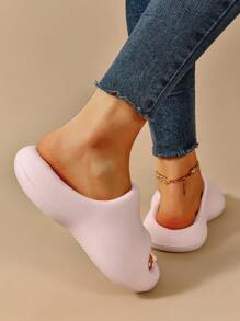 Women's Fashionable Lightweight, Soft, Thick-Soled, Anti-Slip, Wear-Resistant Slippers - Pink - View 4