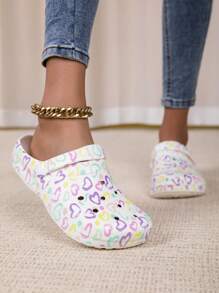 新款女士花园鞋，可调节宽松平底拖鞋，卧室/旅行/沙滩拖鞋，包头凉鞋 - 彩色 - 查看 3