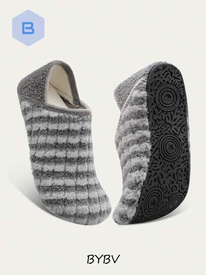 Cozy Adult Home Slippers With Non-Slip Rubber Sole - Ultra Soft, Lightweight, Warm, And Comfortable Indoor/Outdoor House Shoes - Perfect For Men And Women