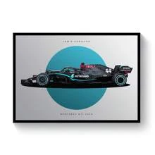 1 pièce/3 pièces Affiches d'art mural en option Cadre Pop Design de course Dessin F1 Cadeau de course cool garçon Décoration Offre Impression sur canevas d'affiche Peinture vintage Fond de chambre à coucher bar Décoration intérieure populaire