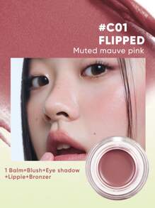 4g All-In-One Dewy Essence Multipurpose Cheek & Lip Tint, Natural Glowing Makeup For Face, Lips And Cheeks, Moisturizing And Non-Drying, Great Gift For Friends, Girlfriends, Wives For Weddings, Parties, Winter - #C01 - 查看 1