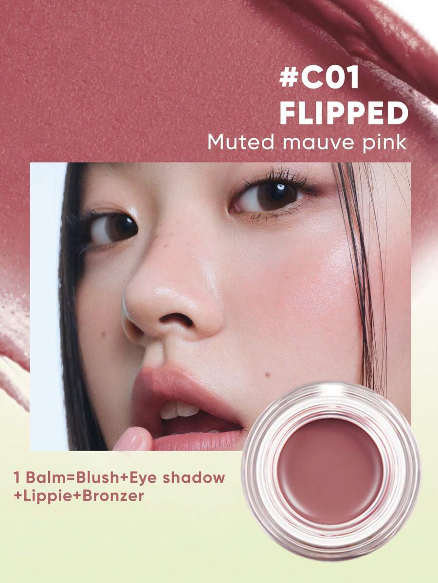 4g All-In-One Dewy Essence Multipurpose Cheek & Lip Tint, Natural Glowing Makeup For Face, Lips And Cheeks, Moisturizing And Non-Drying, Great Gift For Friends, Girlfriends, Wives For Weddings, Parties, Winter - #C01 - 查看 1