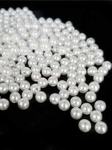 400-2000pcs 3-6mm Imitation Pearl Acrylic Round Pure White Pearl Loose Beads DIY Handmade Material For Jewelry Making - trắng - Xem 1