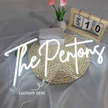 Custom Led Neon Sign Room Decor,Personalized Wedding Neon Sign Valentine's Day Gift ,Festival Neon Sign Home Decoration Wedding Backdrop USB Power.