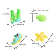 12 Pcs Under The Sea Cake Decoration Ocean Cake Topper Under The Sea Party Supplies Devil Fish, Octopus, Seahorse Cake Decor Under The Sea Theme Birthday Creatuive Party