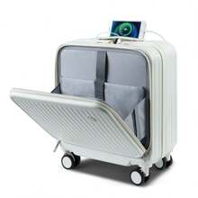 Boîte à mot de passe multifonctionnelle à ouverture frontale, bagage cabine de 18 pouces, valise de voyage unisexe, sac de remise des diplômes pour l'école, accessoires scolaires, fournitures scolaires