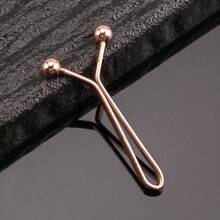 4/8pcs U-Shaped Metal Waist Cincher, Simple Metallic Steel Bead Fastener For Pants, Scarf, Sleeves, Elegant Design, Black/Silver