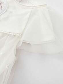 Balabala Girls' Princess Dress, Stylish Summer 2025 Outfit - Original White - View 7