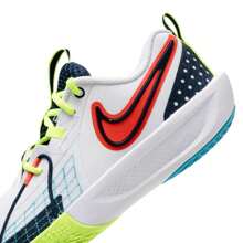 Nike Zapatillas de baloncesto G.T. CUT 3 SE (GS), con amortiguación y transpirabilidad, zapatos de competición y entrenamiento para jóvenes HJ3903-100 - Blanco/Obsidiana/Rojo apasionado/Amarillo fluorescente - Ver 8