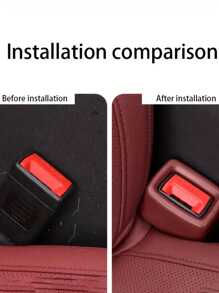 1/2pcs Scratch-Resistant Car Seat Belt Buckle Protector Covers, Vehicle Interior Accessories, Seatbelt Clip Guards