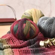 300g Ombre Rainbow Yarn Balls, Multi-Color Long Gradient Dye Wool Yarn For DIY Knitting Crafts, 3pcs/Pack