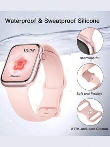2 Packs Unisex Silicone Watch Replacement Strap Suitable For The New Apple S10 Watch Strip Silicone Apple Strap Compatible With Apple Watch Ultra/SE/8/7/6/5/4/3/2/1, Mother's Day, Valentine's Day, Father's Day. Gift