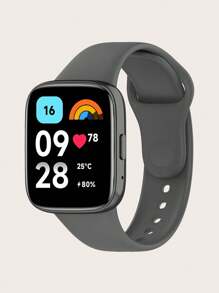 1 pieza Banda de reloj inteligente de silicona de estilo liso con liberación rápida compatible con Redmi Watch 3 Active