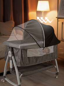 1 pezzo Zanzariera per lettino neonato, zanzariera per culle, zanzariera multifunzionale portatile per culle, parasole per uso all'aperto - Multicolore - Visualizzare 3