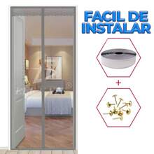 Ele-gate Puerta Mosquitero Magnética Auto sellante Resistente. - Gris - Ver 5