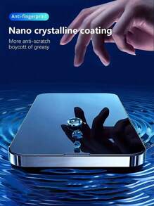 Bộ 3 miếng dán màn hình, tương thích với iPhone 11/12/13/14/16 Pro Max/14 Plus/15/15 Pro, làm từ kính cường lực, chống mồ hôi và dầu, màng bảo vệ trong suốt, món quà lý tưởng cho sinh nhật, gia đình và bạn bè. Chống nước, chống sốc, chống rơi, chống trầy xước, chống bám vân tay, bảo vệ toàn màn hình. - Trong sáng - Xem 5