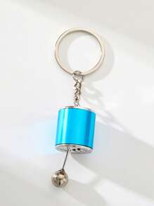 1pc Metal Gearshift Keychain - Mini Car Part Model, Stylish Gear Shift Design, Perfect Automotive Accessory, Ideal Gift For Men - Multicolor - View 12