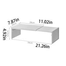 1 件可调节可扩展橱柜搁板收纳架、厨房台面锅架、碗和香料收纳架