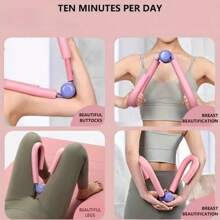 Fitness Leg Clamp Leg Trainer Portable Home Pelvic Floor Muscle Yoga Pilates Home Sports Fitness Trainer, Gym