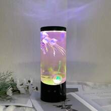 9-Inch Dreamy Jellyfish Lava Lamp USB Powered Color Changing LED Jellyfish Mood Circular Jellyfish Lamp Decoration