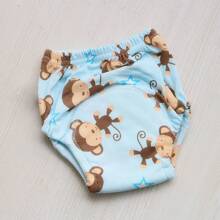 4 pièces de couches lavables et réutilisables pour bébé, étanches, respirantes, 6 couches de protection, 100% polyester, doublure et tissu extérieur imperméable, avec fonction anti-fuite, culottes de propreté, sous-vêtements pour bébé, cadeau de bébé