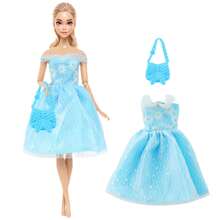11.5 Inch/30cm Doll Clothes Flower Sequin Short Dress Series For Doll Clothes Accessories, Doll Dress Up Game Girls Toy Birthday Gift (Doll Not Included)