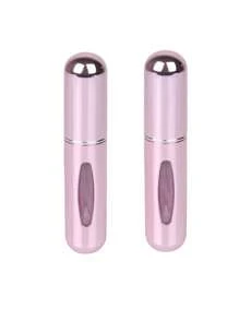 2 pièces Bouteille de parfum rose vif de 5 ml, bouteille de rangement de parfum, bouteille de vaporisateur rechargeable, bouteille de décantation de parfum, petite bouteille réutilisable