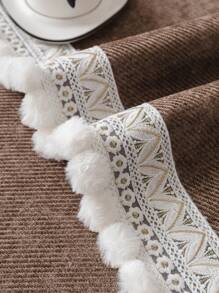 1pc All-Season Warm & Soft Chenille Sofa Seat Cushion Cover, Modern Minimalist Style Dust & Slip Resistant Sofa Slipcover For L-Shaped, 1-4 Seater Sofas, Bedroom, Office, Living Room, Pet Friendly, Machine Washable - Coffee Brown - View 10