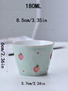 1 件陶瓷杯，独特冰淇淋图案玻璃杯，适合办公室、家庭、学校、男朋友/女朋友礼物，创意中国风个人杯，返校 - 馬克杯 - 查看 13