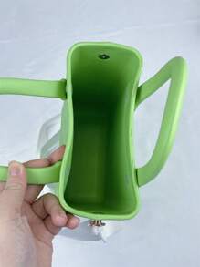 Mini Rubber Summer Beach Bag, EVA Hole Travel Tote Bag, Waterproof Storage Bag For Outdoor Sports Pool Boat - 薄荷綠 - 查看 5