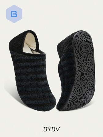 舒适的成人家居拖鞋，配有防滑橡胶鞋底 - 超柔软、轻便、温暖、舒适的室内/户外家居鞋 - 非常适合女士