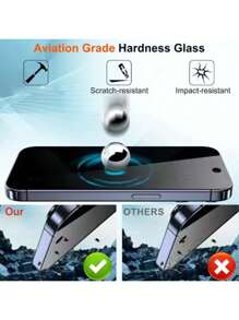 CASECOPS 2片裝隱私螢幕保護貼自動對位套件，相容 iPhone 16 Pro Max，9H 硬度防碎鋼化玻璃膜，超快速安裝，防塵設計，鋼化玻璃螢幕保護貼，含安裝工具，9H 硬度，耐刮損，全螢幕覆蓋保護，相容 iPhone 18 Pro Max/18 Pro/17 Pro Max/17 Pro/17 Air/17/16 Pro Max/16 Plus/15 Pro Max/14/13/12/11 系列，無氣泡、無灰塵 - 2個 - 查看 5