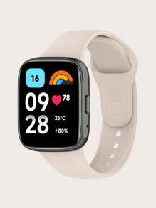 1 pieza Banda de reloj inteligente de silicona de estilo liso con liberación rápida compatible con Redmi Watch 3 Active