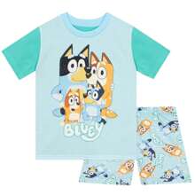 Bluey Pyjamas | Boys Bingo Pyjamas | Boys Short PJs | Kids Pyjama Sets | Official Merchandise - Blue - View 3