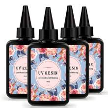 Nhựa UV 300g, nhựa epoxy trong suốt dạng cứng được nâng cấp, đóng rắn bằng tia UV, dùng cho đồ thủ công mỹ nghệ và trang sức. - Nhựa UV - Xem 14