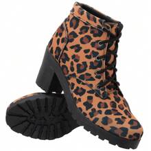 Women's Ankle Boots With Heels And Suede Booties New - 盎司 - 查看 3