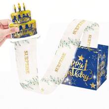 32pcs Blue Birthday Party Gift Surprise Box With Greeting Cards