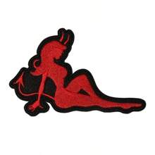 1 Gói Miếng Dán Thêu Red Devil Woman, Ủi/May, Miếng Dán Punk, Miếng Dán Trang Trí Áo Khoác Ba Lô - Nhiều màu - Xem 6