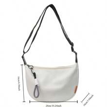 2025 New Fashion Crossbody Bag Wide Shoulder Strap Design Single Shoulder Bag Style Commuting Dumpling Women Bag - 粉色 - 查看 8