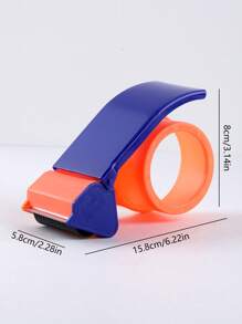 1 件符合人体工程学的包装胶带分配器，无需电源，非常适合车间、承包商和家庭使用，包装密封刀仓库工具