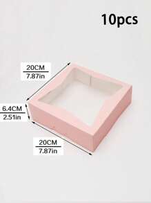 5pcs/10pcs/15pcs Valentine's Day Window Bread Boxes, Suitable For Macarons, Pastries, Chocolates, Cookies, Party, Birthday, Wedding - Paper - View 12