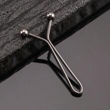 4/8pcs U-Shaped Metal Waist Cincher, Simple Metallic Steel Bead Fastener For Pants, Scarf, Sleeves, Elegant Design, Black/Silver