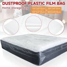 1pc Mattress Protective Cover Bag, 120/150/180/200 X 35cm, 0.08mm Thick PE Transparent, Moisture-Proof, Dust-Proof, Moving And Home Storage