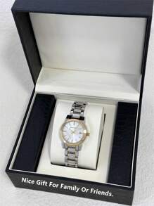 Pablo Raez 1 件女士手表 18K 金夏季配饰珠宝女士手表奢华正装手表不锈钢手链 IPG 金色 IPS 银色表壳优雅全新设计复古石英表 - 均碼 - 查看 3