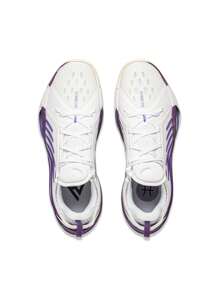 Li-Ning SONIC XIII 男士籃球鞋 專業運動 ABAV025 ABAV075 官方商店 - 白/礦紫色 - 查看 5