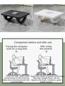 Büro Fußablage, Fußhocker, Fußhocker unter dem Tisch, Fußablage um Beine nicht zu kreuzen, Fußablage zum Abstellen des Fußhockers, Massagehhocker Sommer Aufbewahrungsorganizer Geschenk